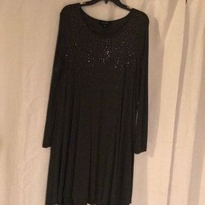 Karen Kane large long sleeve grey swing dress